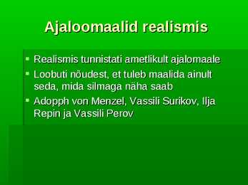 Realismi mõju Euroopas #27