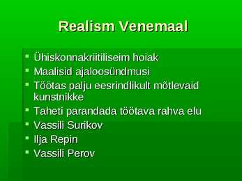 Realismi mõju Euroopas #31