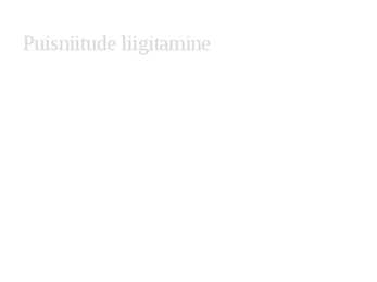 Puisniit ja nende liigitus #5
