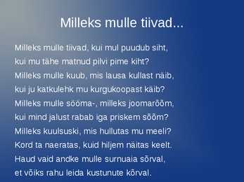 Heiti Talviku elulugu #5