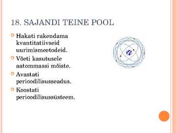 KEEMIA AJALUGU ENNE 20-SAJANDIT #7