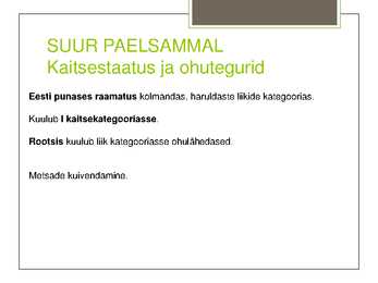 Teema 22 kaitsealused taimed I kategooria #11