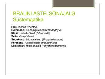 Teema 22 kaitsealused taimed I kategooria #18