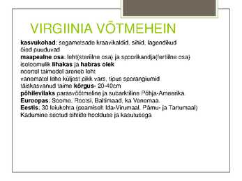 Teema 22 kaitsealused taimed I kategooria #24