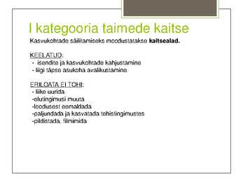 Teema 22 kaitsealused taimed I kategooria #4