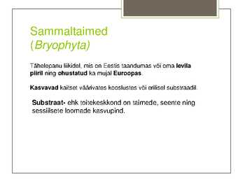 Teema 22 kaitsealused taimed I kategooria #6