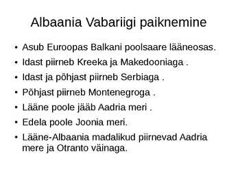 Albaania vabariik #3