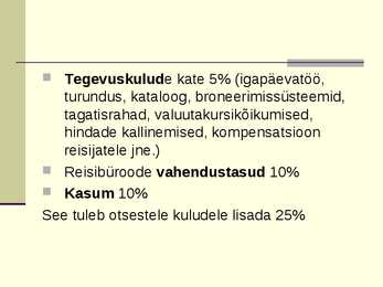 Reisikalkulatsioon #4