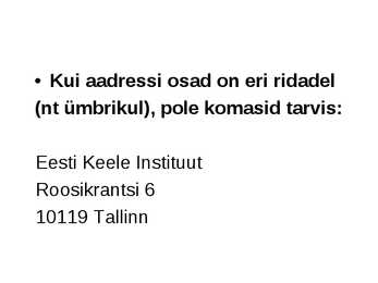 Komad lihtlauses #4