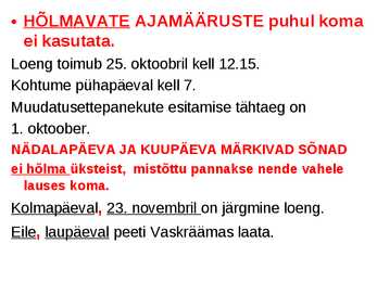Komad lihtlauses #5