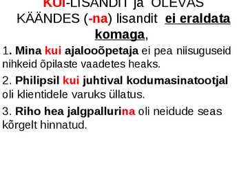 Komad lihtlauses #9