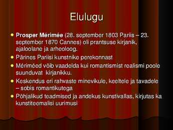 Prosper Merime elulugu ja looming #3