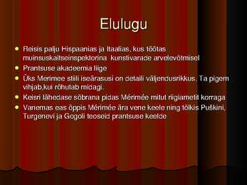 Prosper Merime elulugu ja looming #4