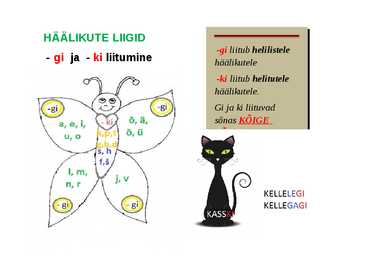 Häälikute liigid - gi ja ki liblikas