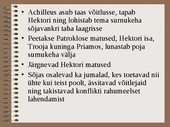 Antiikkirjandus - Eeposed #6