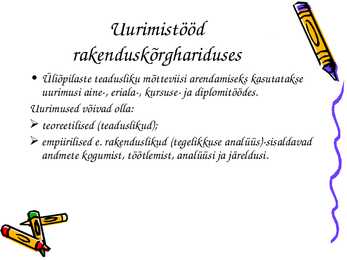 Uurimustöö kirjutamine #13