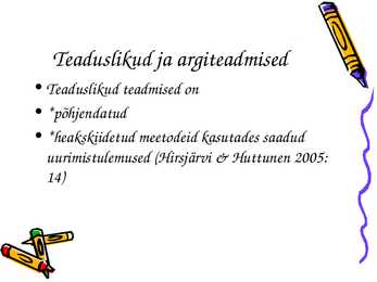 Uurimustöö kirjutamine #7