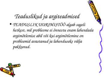 Uurimustöö kirjutamine #9