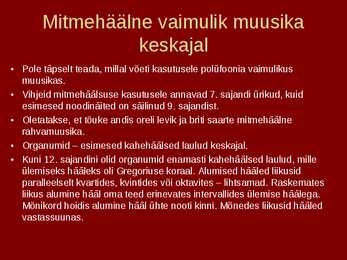 Keskaeg-muusikas #11