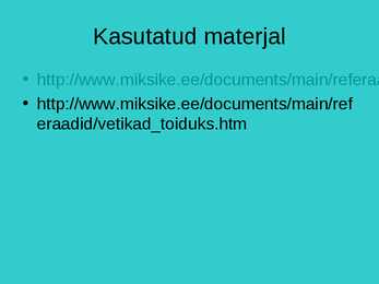 Vetikate kasutamine #6