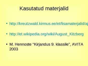 August Kitzberg #10