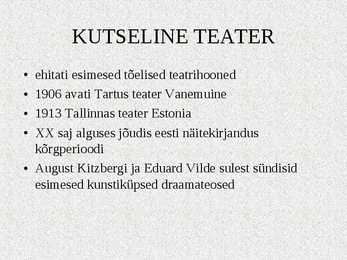 Teater Eestis #5