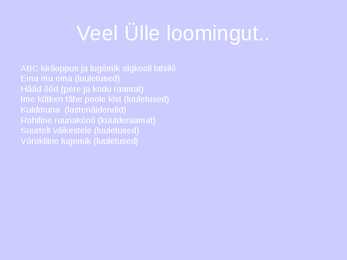Ülle Kauksi #6
