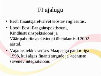 Finantsinspektsioon #2