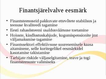 Finantsinspektsioon #15