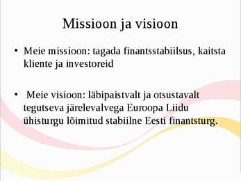 Finantsinspektsioon #16
