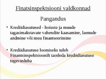 Finantsinspektsioon #35