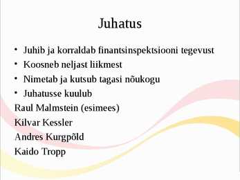 Finantsinspektsioon #7