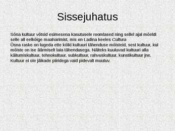 Valitsuse roll majanduses - kultuur #2
