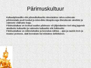 Valitsuse roll majanduses - kultuur #12