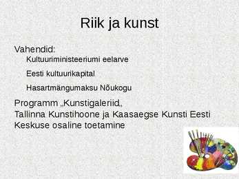 Valitsuse roll majanduses - kultuur #6