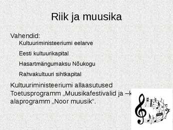 Valitsuse roll majanduses - kultuur #9