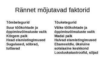 Maailma rahvastik ja rahvastikuprotsessid #15
