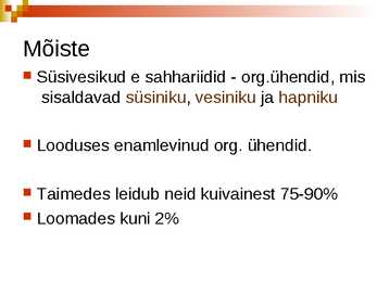 Süsivesikud ja nende roll organismides #2