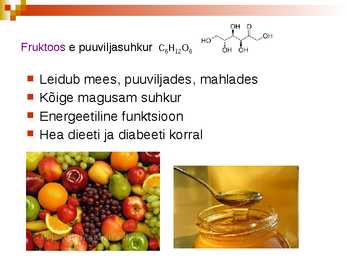 Süsivesikud ja nende roll organismides #6