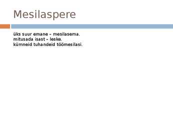 Mesilaspere #2