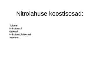 Nitrolahusti esitlus #4