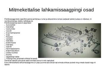 Mitmekettalised lahkamissaagpingid #3
