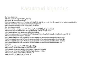 Servapealistusseadmed #7