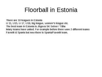 Floorball-saalihoki #8