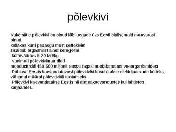Maavarad-nende teke ja kasutamine #4