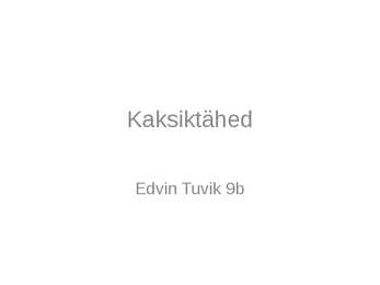 Kaksiktähed