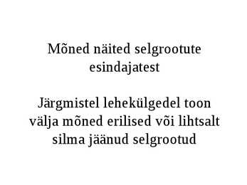 Selgrootud #6