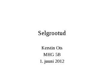 Selgrootud