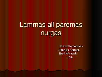Lammas all paremas nurgas