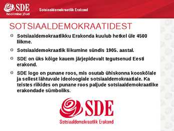 SDE-Põhjalik esitlus sotsiaaldemokraatidest #2